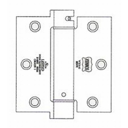 Bommer 3-1/2" X 3-1/2" Lube Bearing Full Mortise Square Corner Spring Hinge LB4310350600